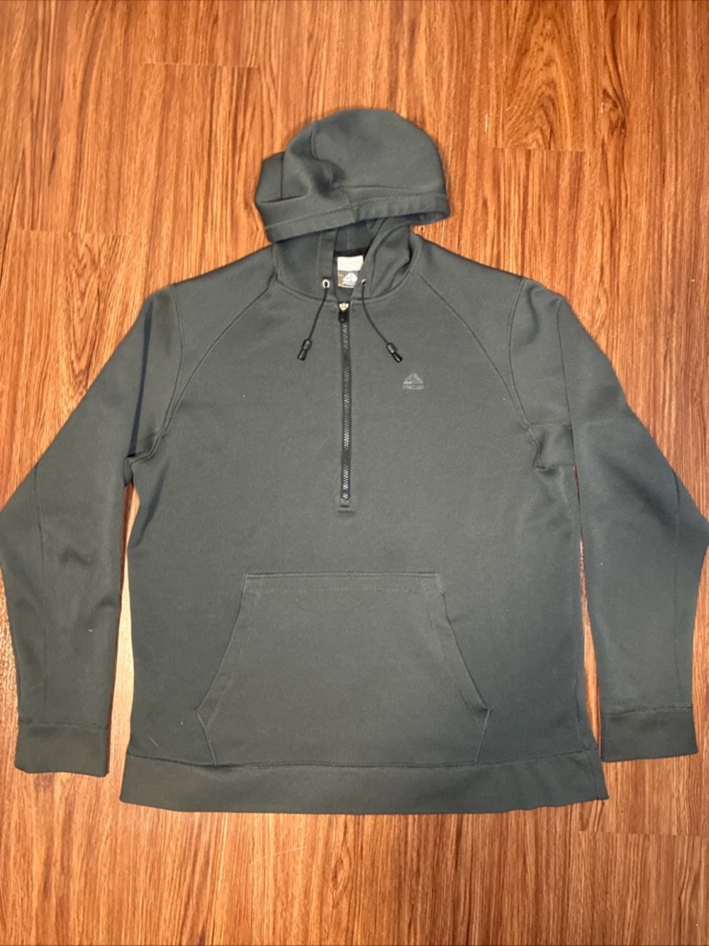 Vintage Nike ACG 1/4 Zip Sweatshirt Mens XL Grey Hoodie Quarter Zip Y2K